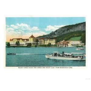   of Mt Kineo House, Annex, and Yacht Club Premium Poster Print, 12x16