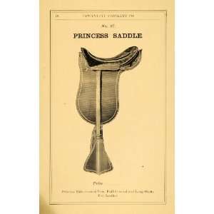  1882 Ad Princess Saddle No 87 Fair Leather Horse Jockey 