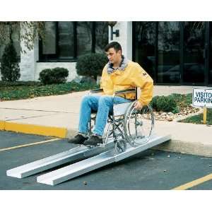 Vestil Telescopic Wheelchair Ramp   550 lb. Capacity, 88in.L x 7 7/8in 