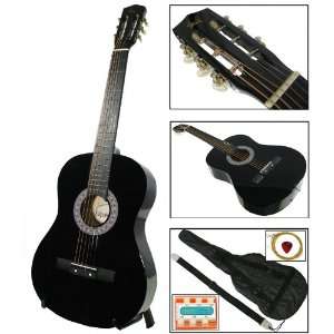   Guitar w/ Carrying Case & Accessories & Harmonica Musical Instruments