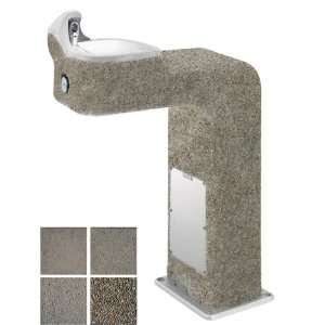   drinking fountain with exposed aggregate finish. 3177 Kitchen