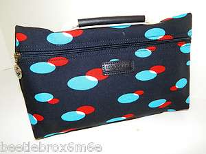LONGCHAMP Wet Pack Pixel Clutch Cosmetic Bag Pouch, NWT  