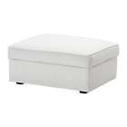 ikea kivik footstool storage cover bleking white nwob 