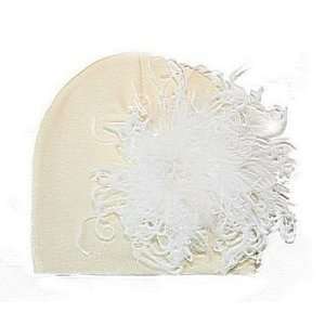  Cream Curly Marabou Hat Toys & Games