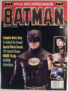 1989 BATMAN Movie Official Souvenir Magazine Keaton  