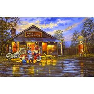  Small Town Service 500pc Jigsaw Puzzle by Dave Barnhouse 