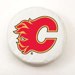    Calgary Flames NHL White Spare Tire Cover