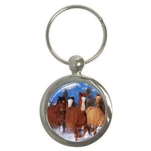  Horse Pony Colt Key Chain (Round)
