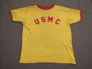 1950s Vintage US Marine Corps USMC PT Sports T Shirt  