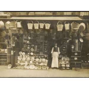  Splendid Display of Goods Outside an Ironmongers Shop 