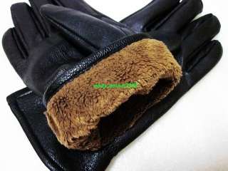 New Mens(100% Real leather) Warm winter gloves / motorcycle gloves 