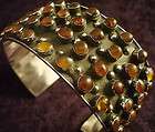 taxco mexican sterling silver beaded bead amber cuff br honey