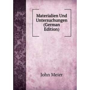   Und Untersuchungen (German Edition) (9785877109285) John Meier Books