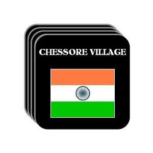  India   CHESSORE VILLAGE Set of 4 Mini Mousepad Coasters 