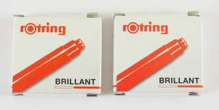 Rotring BRILLIANT Ink cartridges refills RED  