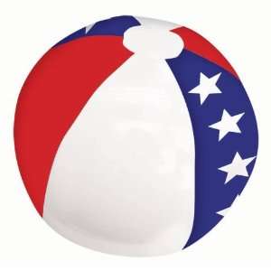   Lets Party By Amscan Patriotic Inflatable Beach Ball 