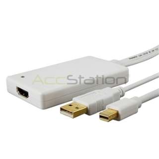 Mini Displayport 1.1a to HDMI 1.2A/USB 2.0 Audio Cable Adapter  