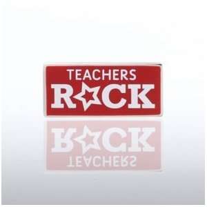  Lapel Pin   Teachers Rock Square