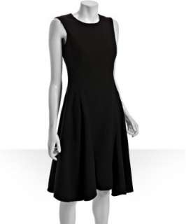 Calvin Klein black stretch woven a line dress  
