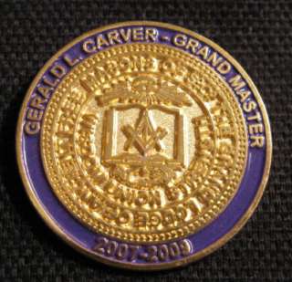 Large 2007 2009 Grand Lodge South Carolina Masonic Pin  