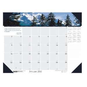  Earthscapes Mountains Compact Desk Pad Calendar 12 Months January 