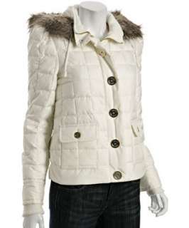 Juicy Couture dial quilted down filled hooded puffer jacket   