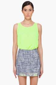 THEYSKENS THEORY Yellow Franky Tholder Tank Top