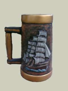 Ready to Paint Ceramic Bisque Pirate Ship Mug  