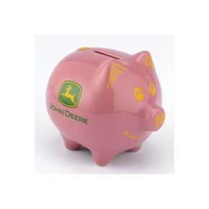  John Deere Medium Pink Piggy Bank Toys & Games