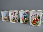 1984 Royal Manor World of Clowns Porcelain Mug Set of 4