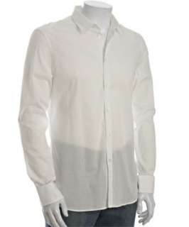 Filippa K white washed cotton button front shirt   