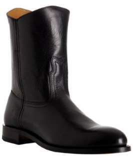 Frye black leather JetBoot pull on boots  