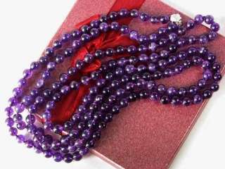 Necklace Amethyst 60 8mm Round Beads Many Style 14K  
