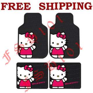   Sanrio Waving 2 Front and 2 Rear Rubber Floor Mats for Car Truck SUV