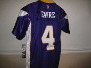 SEWN NEW Brett Favre Vikings YOUTH Large 14 Jersey *SZ  