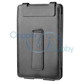 3in1 Black Leather Case Cover Bundle For Nook Color New  