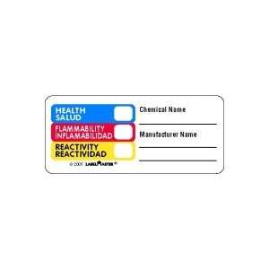  Hazcom (THIS®) Laboratory Label, 1/2 x 1 1/4 Paper 