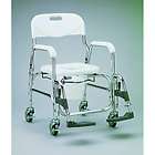 NOVA Deluxe Rolling Shower Chair Commode Wheelchair