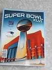 Super bowl ( 46 ) XLVI program Giants vs Pats  