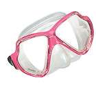 New Oceanic Mako 2 Scuba Snorkel Mask with Silicone Strap   Pink Frame