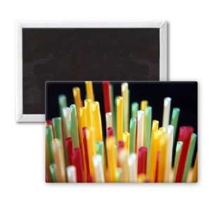  Coloured Straws. February 1977   3x2 inch Fridge Magnet   large 