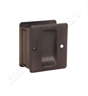 This oil rubbed bronze pocket door passage is sure to please.