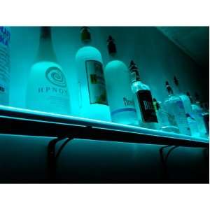  Wall Mounted LED Lighted Liquor Bottle Shelf 7L Kitchen 