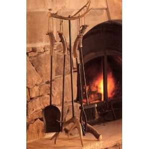  Antler Fireplace Tool Set