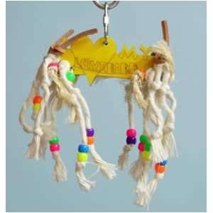   My Lovebird 6 in X Small Wood Bird Toy Assorted Colors