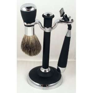  Shaving Gift Set with Badger Brush, Stand and Mach 3 Razor 