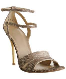 Stuart Weitzman taupe python Tough sandals  