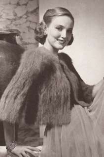 Vintage Vogue Angora Evening Jacket Knitting PATTERN  