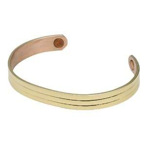   Gold Classic Copper Magnetic Bracelet, Size M