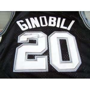  Manu Ginobili San Antonio Spurs Signed Autographed 